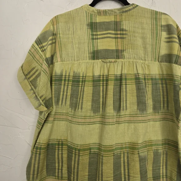Anthro PILCRO Green Hannah Surf Top, XL - Picture 7 of 10